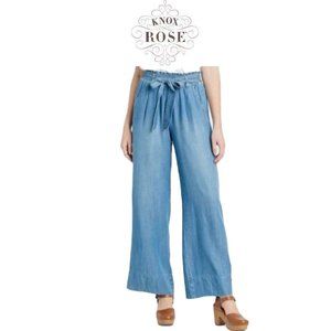 Knox Rose Women's High-Rise Wide Leg Pants L